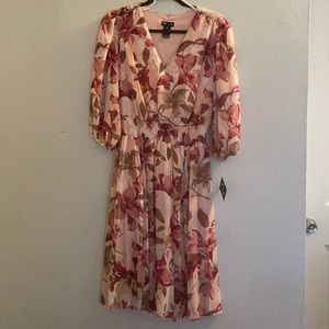 Kate & Lily Floral Long Sleeve Dress